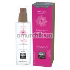 Спрей для тела и белья с феромонами Shiatsu Fragrance Spray Bed & Body для женщин - вишня и белый лотос, 100 мл - Фото №1