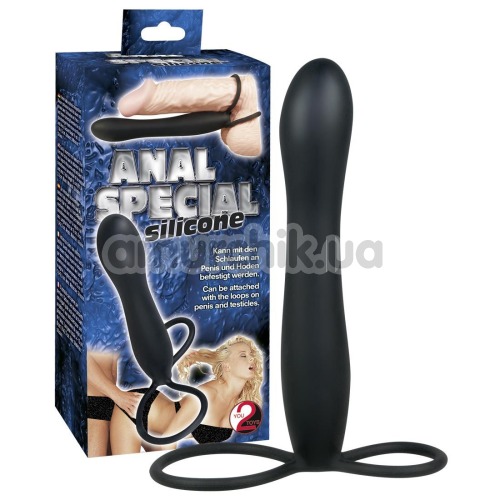 Анальна насадка Anal Special Silicone, чорна