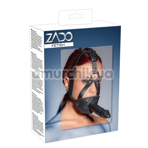 Кляп с фаллоимитатором Zado Head Harness with Dildo