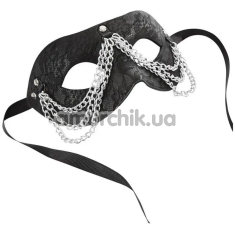 Маска на очі Sportsheets Sincerely Chained Lace Mask, чорна - Фото №1