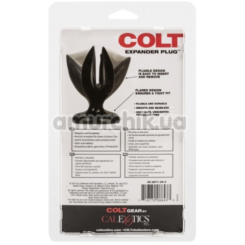 Анальная пробка Colt Expander Plug Large, черная