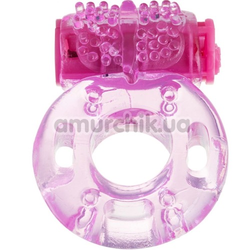 Віброкільце Toyfa Vibrating Ring, рожеве - Фото №1