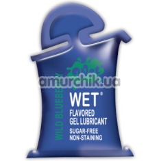 Лубрикант Wet Flavored Wild Blueberry 10 ml - Фото №1