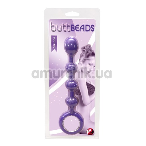 Анальная цепочка Butt Beads Lila, фиолетовая