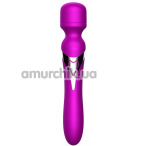 Универсальный вибромассажер Foxshow Silicone Dual Massager, фиолетовый - Фото №1