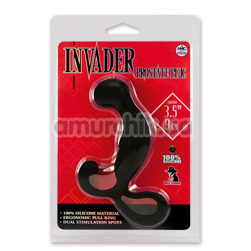 Стимулятор простаты для мужчин Invader Prostate Plug, ребристый