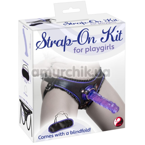 Страпон Strap-On Kit For Playgirls, фіолетовий