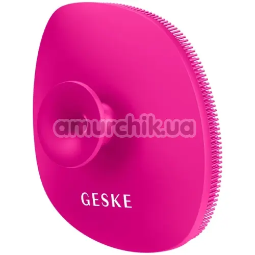 Щетка для лица Geske Facial Brush 4 in 1 Suction Mount, ярко-розовая