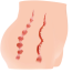 Искусственная вагина и анус с вибрацией Kokos Cherry, телесная - Фото №4