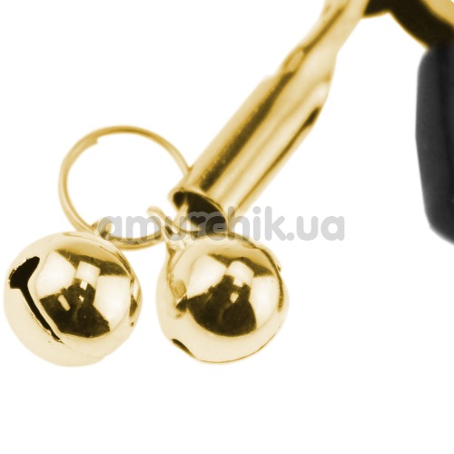 Зажимы для сосков Glocke Nippel с колокольчиками, золотые