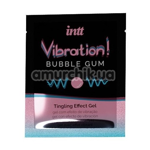 Возбуждающий гель с эффектом вибрации Intt Vibration Bubble Gum Tingling Effect Gel - жвачка, 5 мл