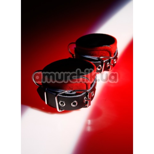 Замшевые наручники Zado Leder Handfesseln, красные