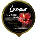 Масажна свічка L'amour Massage Candle Musked Hibiscus Milk - мускусний гібіскус і молоко, 70 мл - Фото №1