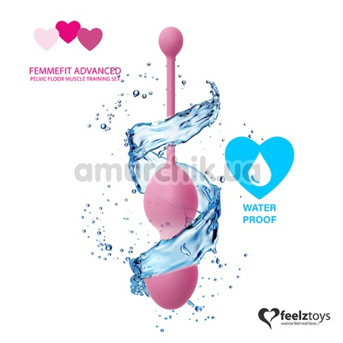 Набор вагинальных шариков FemmeFit Advanced, розовый