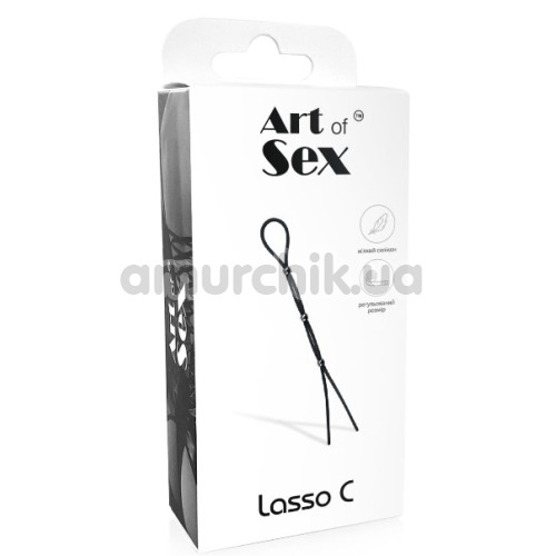 Ерекційне кільце Art of Sex Lasso C, чорне