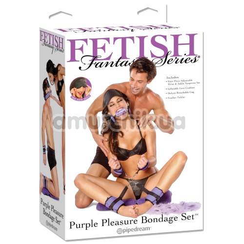 Бондажный набор Fetish Fantasy Series Purple Pleasure Bondage Set, фиолетовый