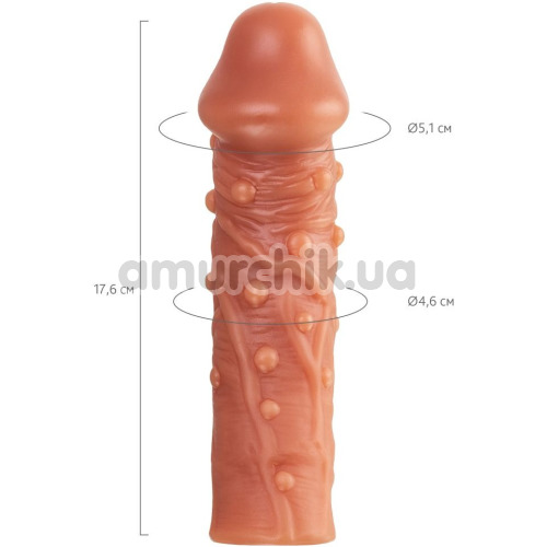 Насадка на пенис Kokos Penis Sleeve CS 002-L, телесная
