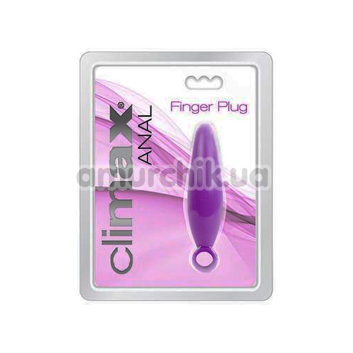 Анальная пробка Climax Anal Finger Plug, фиолетовая