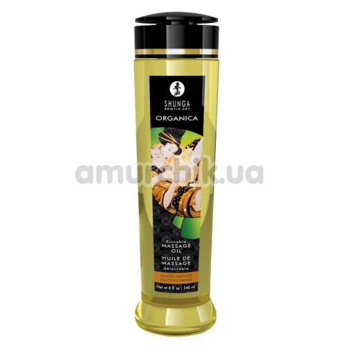 Масажна олія Shunga Organica Kissable Massage Oil Almond Sweetness - мигдаль, 240 мл