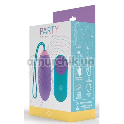 Виброяйцо Party Color Toys Egy, фиолетовое