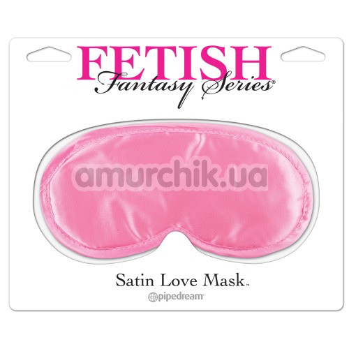 Маска на глаза Satin Love Mask, розовая