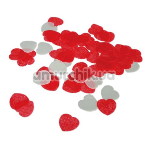 Конфетті для ванної Hearts Bath Confetti, червоне