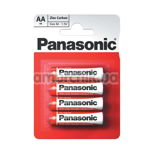 Батарейки Panasonic Zinc Carbon AA, 4 шт
