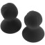 Вакуумные стимуляторы для сосков Silicone Nipple Sucker Vacuum, черные - Фото №2