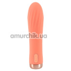 Вибратор Peachy Mini Ribbed Vibrator, оранжевый - Фото №1