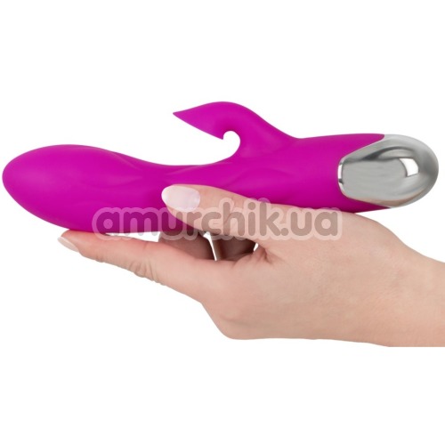 Вибратор XouXou Super Soft Silicone Sucking Vibrator, розовый