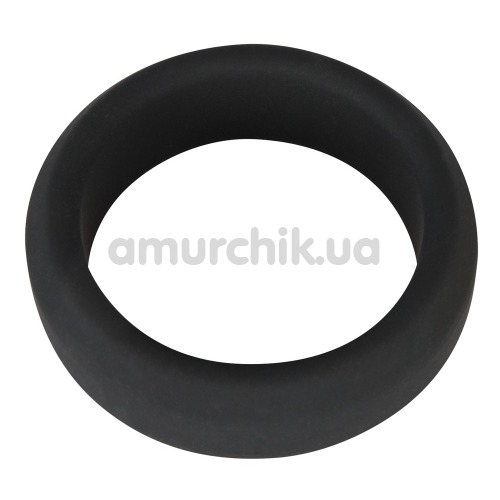Ерекційне кільце Black Velvets Cock Ring 3.8 см, чорне - Фото №1