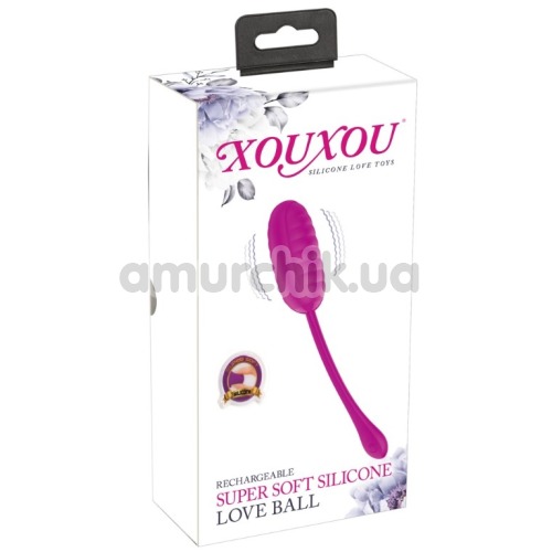 Виброяйцо XouXou Super Soft Silicone Love Ball, розовое