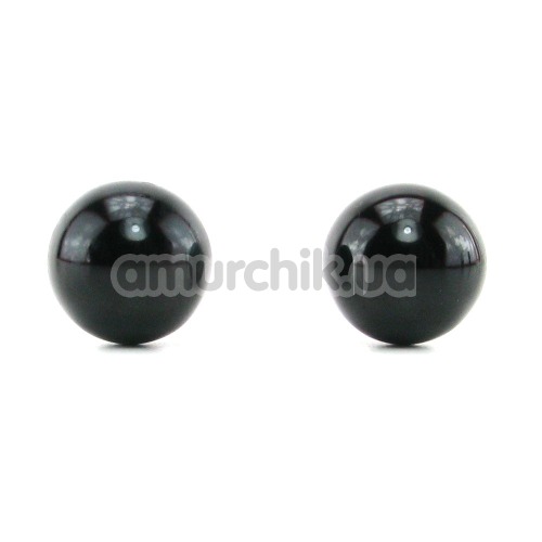 Вагинальные шарики Black Glass Ben-Wa Balls Small, черные