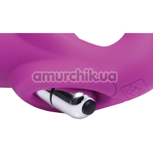 Безременевий страпон з вібрацією Evoke Vibrating Strapless Silicone Strap On Dildo, рожевий