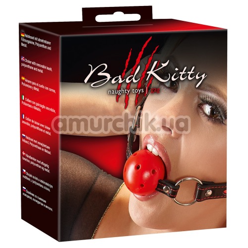 Кляп Bad Kitty Naughty Toys Gag 2492040, красный