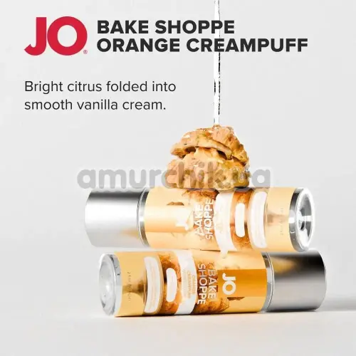 Оральный лубрикант JO Bake Shoppe Orange Creampuff - апельсиновый эклер, 60 мл