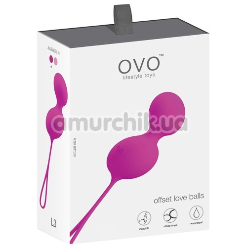 Вагинальные шарики OVO L3, розовые