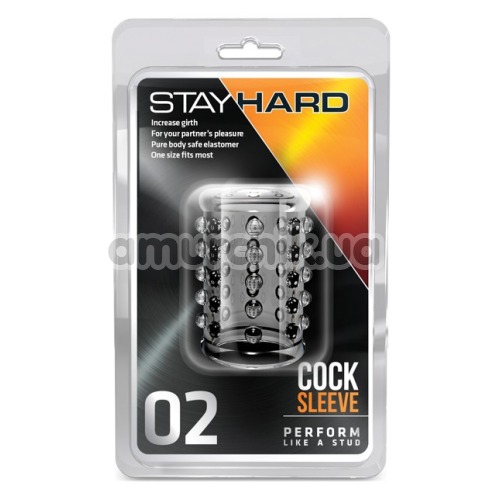 Насадка на пенис Stay Hard Cock Sleeve 02, прозрачная