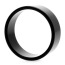 Эрекционное кольцо Hot Metal #3, 5 см черное - Фото №1