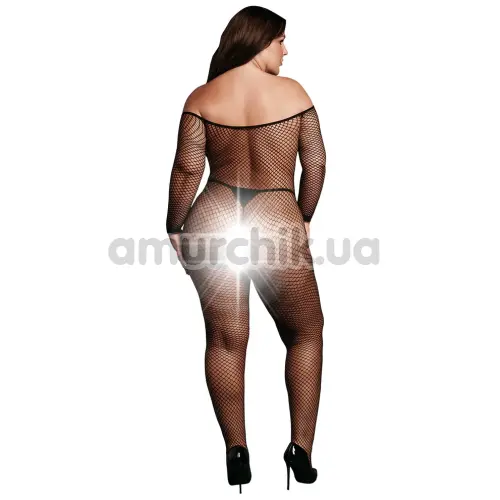Комбінезон Le Desir Bodystocking OffShoulder Neck Fishnet/Open, чорний