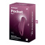 Симулятор орального сексу для жінок з вібрацією Satisfyer Pocket Pro 1, бордовий - Фото №6