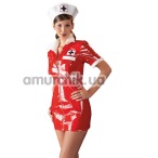 Костюм медсестры Black Level 2851083 красный: платье + шапочка - Фото №1