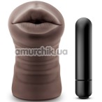 Симулятор орального сексу з вібрацією Hot Chocolate Heather, коричневий - Фото №1