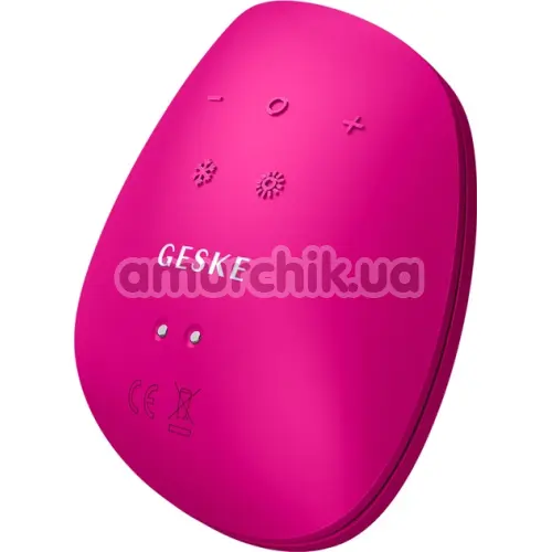 Ультразвуковой массажер-маска для лица Geske Sonic Warm & Cool Mask 9 in 1, розовый
