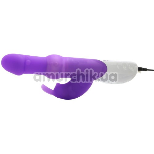 Вібратор Beads Rabbit Vibrator With Rotating Shaft, фіолетовий