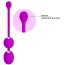 Вагинальные шарики с вибрацией Pretty Love Werner, фиолетовые - Фото №5