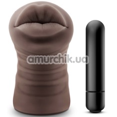 Симулятор орального сексу з вібрацією Hot Chocolate Renee, коричневий - Фото №1