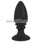 Анальная пробка Soft Touch Silicone Anal Plug, черная - Фото №1