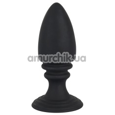 Анальная пробка Soft Touch Silicone Anal Plug, черная - Фото №1