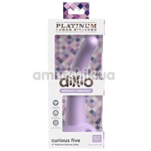 Фаллоимитатор Dillio Platinum Collection Curious Five 5, фиолетовый
